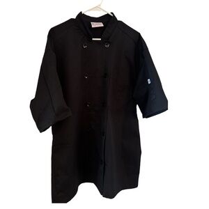 Uncommon Threads Black Chef Coat – Size Large